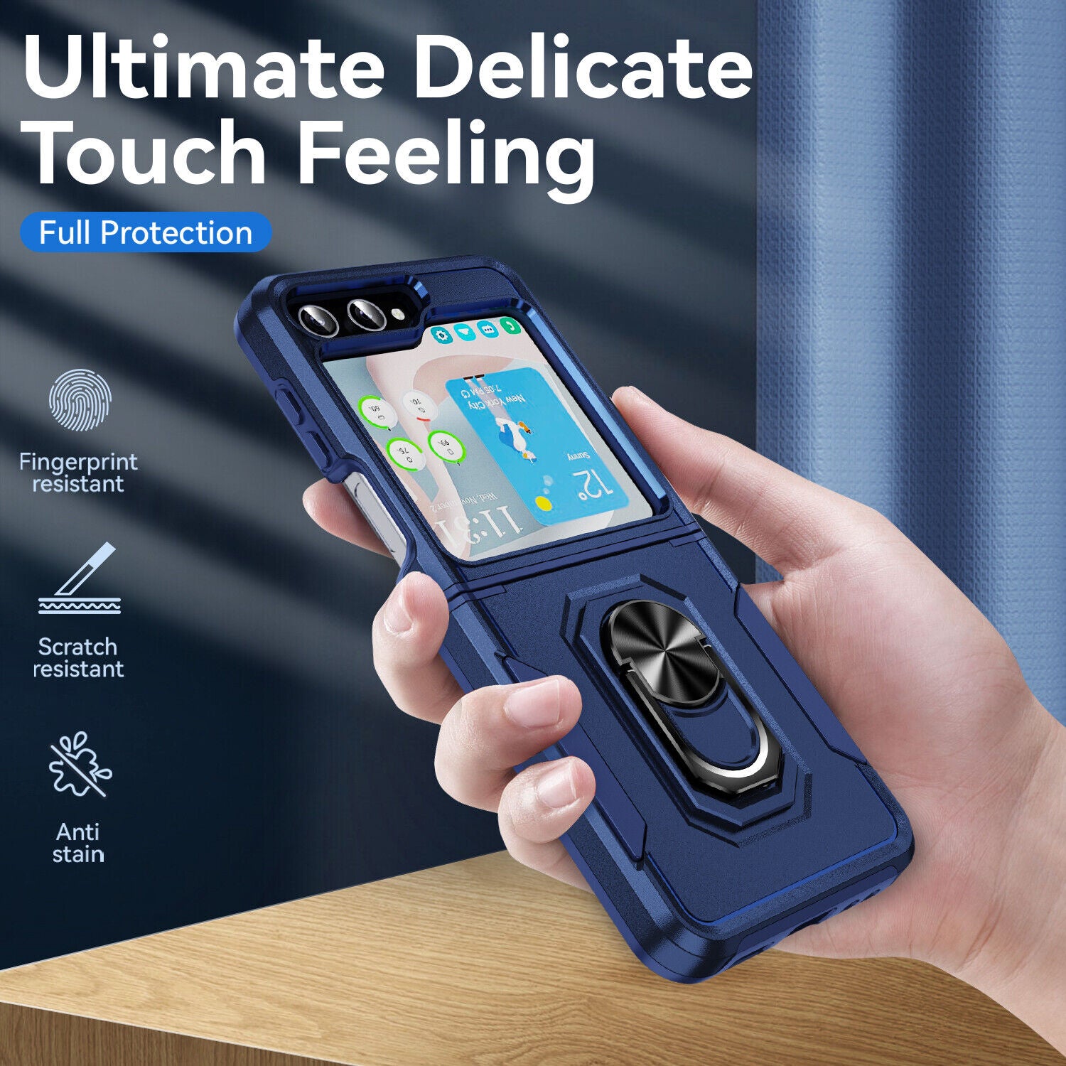 Coque robuste avec anneau pour Samsung Galaxy Z Flip 6 5G Coque robuste avec anneau pour Samsung Galaxy Z Flip 6 5G